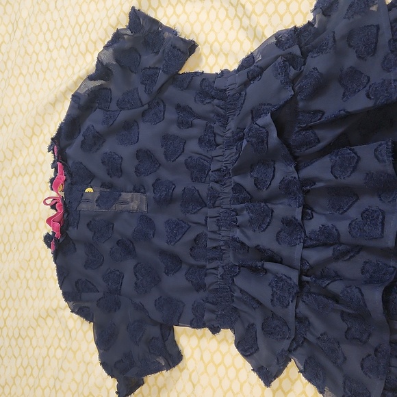 Teared blue heart dress by OshKosh, size 5 - Picture 3 of 5